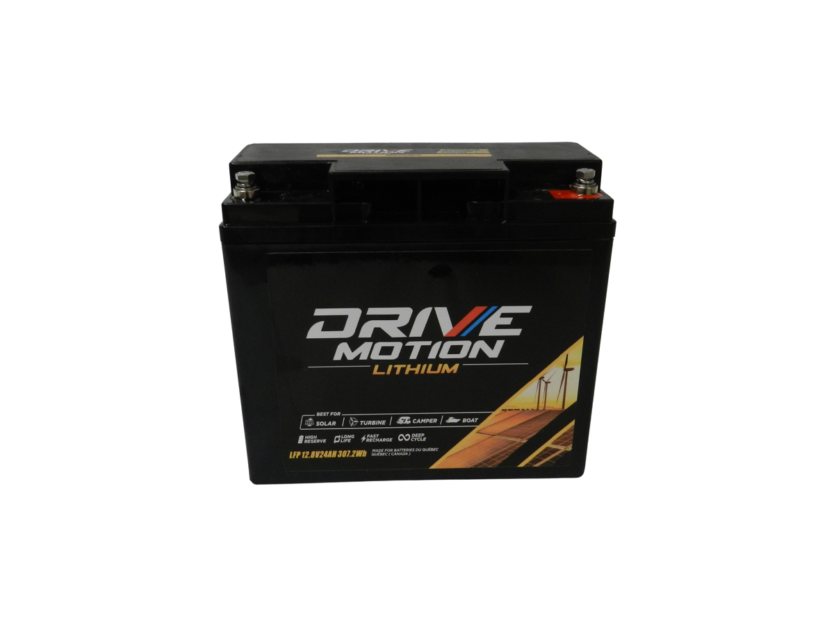 Drive Motion LiFePO 4 - 12 Volts, 24 Ah - 288 Whr