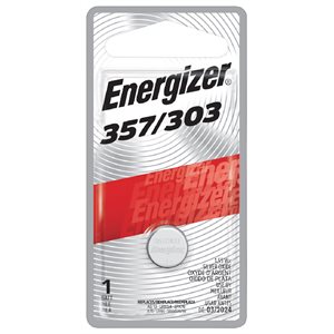 Energizer Oxide d'argent 357 1.55 volts