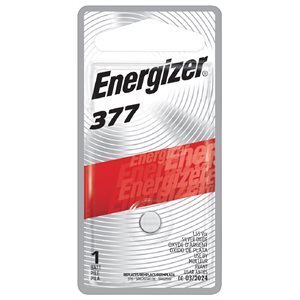 Energizer Oxide d'argent 377 1.55 volts