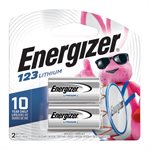 Energizer Lithium CR123A Card of 2