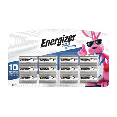 Energizer Lithium CR123A Card of 12