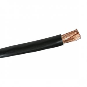 Cable à batterie, ga. 2 noir (prix du pied)
