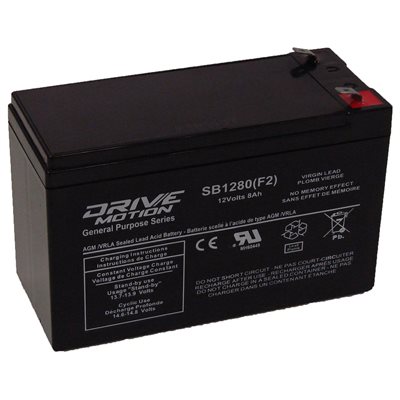 DriveMotion SLA 12 volts 8.0 Ah Term. 1 / 4