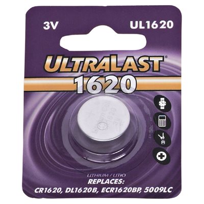 Ultralast button cell CR1620
