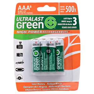 Pile AAA rechargeable 1.25V (paq. de 8)